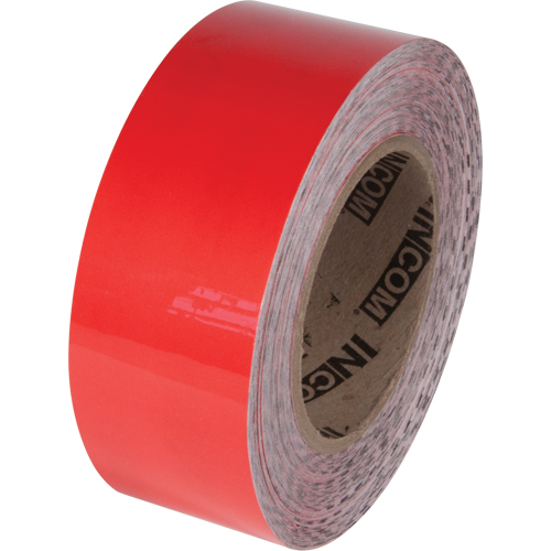 Tuff Mark&reg; Floor Marking Tape, 4" x 100', Polyester, Red Pryde Industrial Inc.
