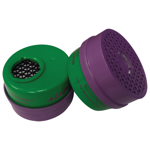 Cartouche pour respirateur, Combinaison cartouche et filtre contre les particules pour gaz/vapeurs, Ammoniac/M&eacute;thylamine/Filtre P100 Pryde Industrial Inc.