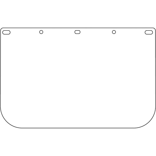 Visi&egrave;re d&eacute;coup&eacute;e &agrave; l'emporte-pi&egrave;ce Dynamic, PETG, Teinte Transparent Pryde Industrial Inc.
