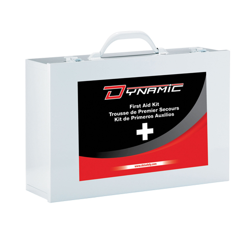 Trousse de premiers soins Ontario Dynamic, Dispositif m&eacute;dical Classe 1, Boîte en m&eacute;tal Pryde Industrial Inc.