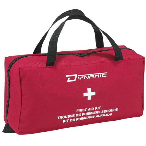 Trousse de premiers soins r&eacute;guli&egrave;re pour la maison Dynamic, Dispositif m&eacute;dical Classe 1, Sac en nylon Pryde Industrial Inc.