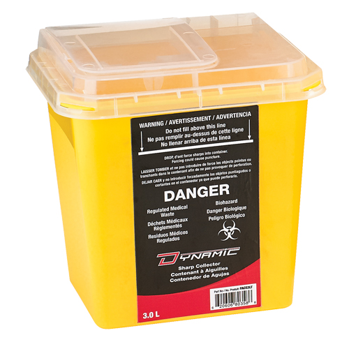 Contenant Sharps Dynamic, Capacit&eacute; de 3 L Pryde Industrial Inc.