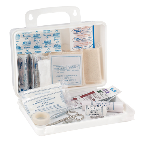 Trousse de premiers soins pour camion Dynamic, Dispositif m&eacute;dical Classe 1, Boîte en plastique Pryde Industrial Inc.