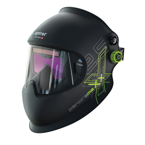 Panoramaxx Welding Helmet, 6.3" L x 2.3" W View Area, 2.5/5 - 12 Shade Range, Black Pryde Industrial Inc.
