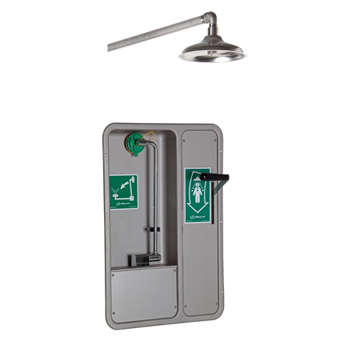 ADA Eye/Face Wash and Shower, Ceiling-Mount Pryde Industrial Inc.