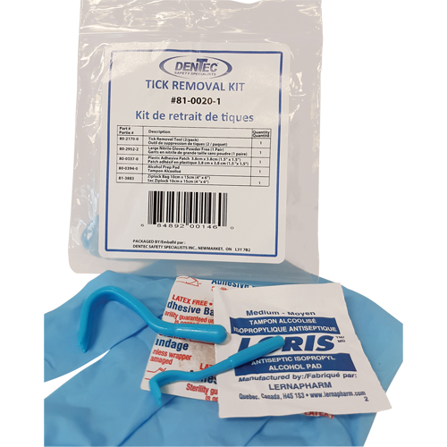 Tick Safety Kit, Class 1 Medical Device, Wallet Pryde Industrial Inc.