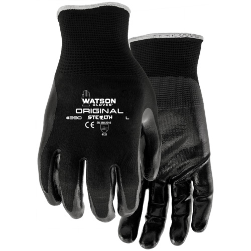 Gants enduits Stealth Original, 7/Petit, R&ecirc;vetement Nitrile, Calibre 13, Enveloppe en Nylon Pryde Industrial Inc.