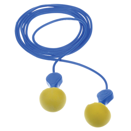 Bouchons d'oreilles d&eacute;tectables E-A-Rsoft Express Pod, Avec cordon, R&eacute;gulier, Vrac - Sachet coussin, NRR dB 23 Pryde Industrial Inc.