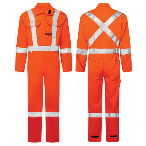 Combinaisons de luxe haute visibilit&eacute; 7 oz UltraSoft, Taille 46, Orange Pryde Industrial Inc.