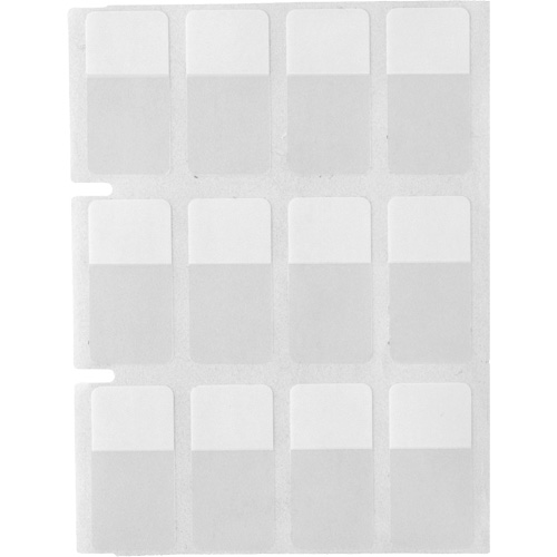 &eacute;tiquettes autoplastifiantes pour c&acirc;bles & fils de s&eacute;rie Core, Vinyle, 0,5" lo x 0,75" h, Transparent Pryde Industrial Inc.