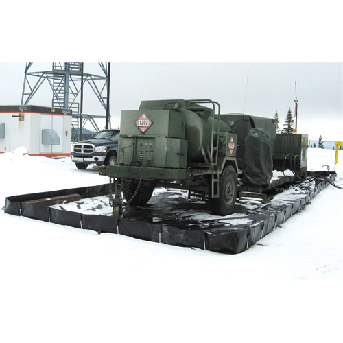 Barres L-Rod Insta-Berm, Capacit&eacute; 748 gal. US, 10' la x 10' lo x 12" h, Support en L Pryde Industrial Inc.
