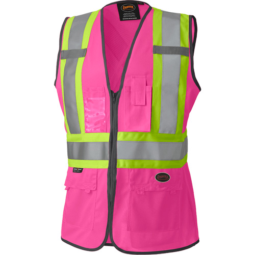 139PK Veste de s&eacute;curit&eacute; pour femme, Rose, T-petit, Polyester Pryde Industrial Inc.