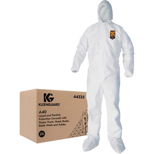 Kleenguard A40 Coveralls, 2X-Large, White, Microporous Pryde Industrial Inc.