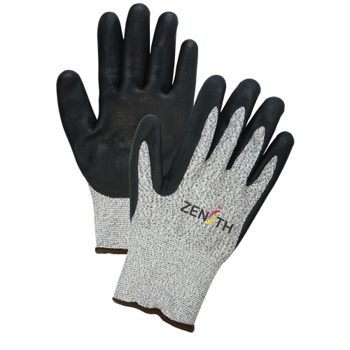 Gants &eacute;lastiques sans coutures r&eacute;sistants &agrave; la coupe pour temp&eacute;ratures froides, Taille T-Grand/10, Calibre 13, Rev&ecirc;tement Mousse de nitrile, Enveloppe en PEHP, ASTM ANSI niveau A4 Pryde Industrial Inc.