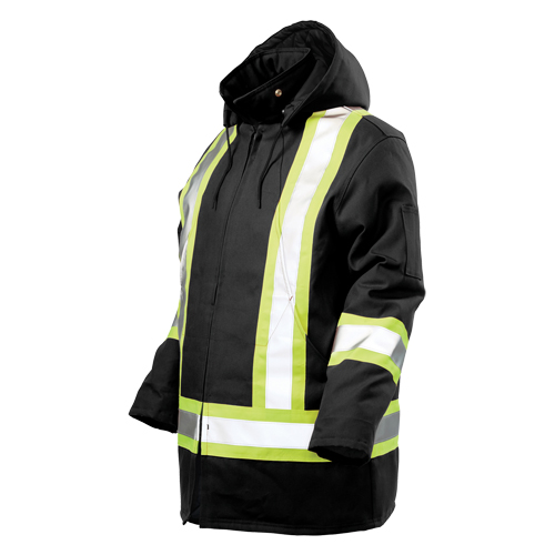 Safety Parka, Black, Large Pryde Industrial Inc.