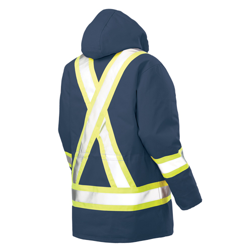 Safety Parka, Navy Blue, Large Pryde Industrial Inc.