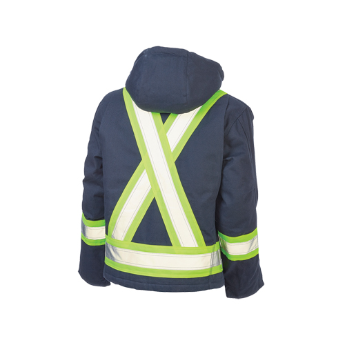 Safety Jacket, Navy Blue, Large Pryde Industrial Inc.