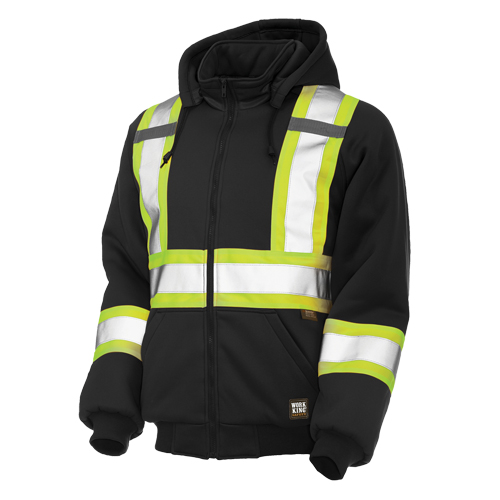 Chandail avec capuchon de s&eacute;curit&eacute;, Polyester, Grand, Noir Pryde Industrial Inc.
