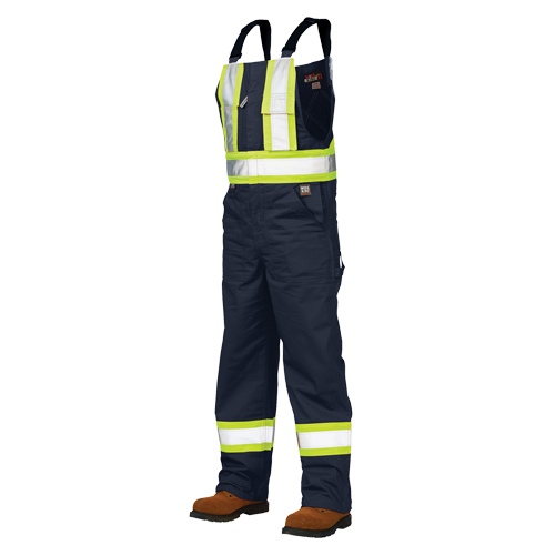 Salopettes de s&eacute;curit&eacute; non doubl&eacute;e, Poly-coton, Grand, Bleu marine Pryde Industrial Inc.