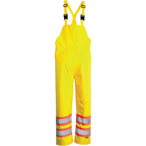 Open Road&reg; Bib Pants, Polyester, Small, High Visibility Lime-Yellow Pryde Industrial Inc.
