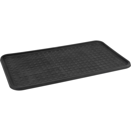 Boot Tray, Plastic, Black, 25" L x 14" W Pryde Industrial Inc.