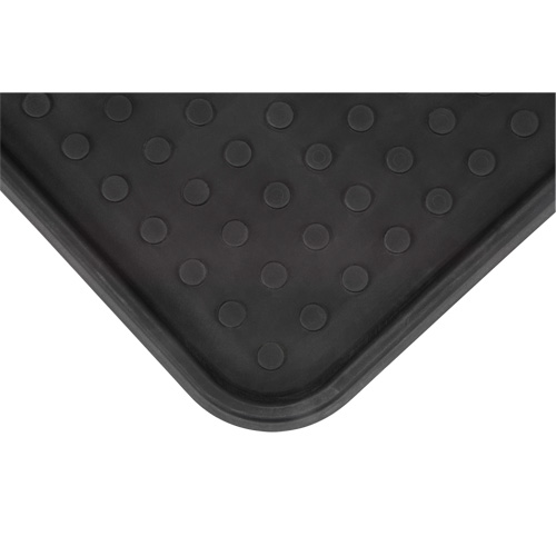 Boot Tray, Plastic, Black, 25" L x 14" W Pryde Industrial Inc.
