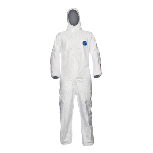 Coveralls, Small, White, Tyvek&reg; 500 Pryde Industrial Inc.