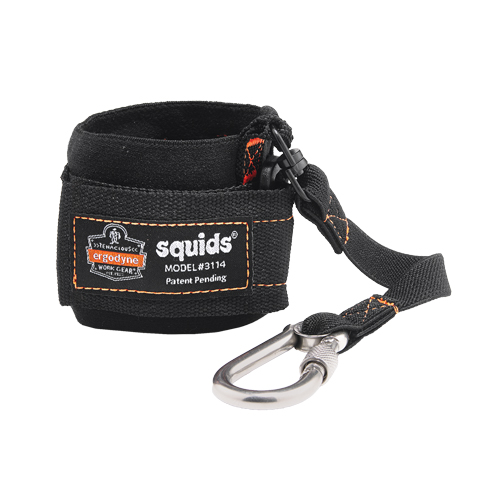 Squids&reg; 3114 Pull-On Wrist Lanyard with Carabiner Pryde Industrial Inc.