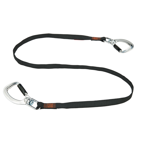 Squids&reg; 3139  Double-Locking Tool Lanyard with Swivel, Fixed Length, Dual Carabiner Pryde Industrial Inc.