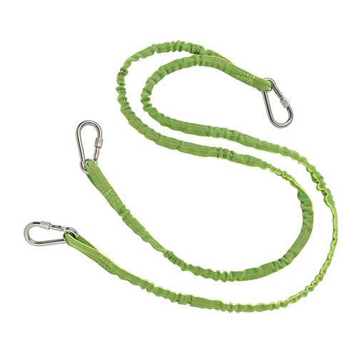 Squids&reg; 3311 Twin Leg Tool Lanyard, Bungee, Triple Carabiner Pryde Industrial Inc.
