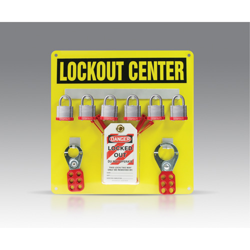 Hanger Board Kit, Laminated Steel Padlocks, 6 Padlock Capacity, Padlocks Included Pryde Industrial Inc.