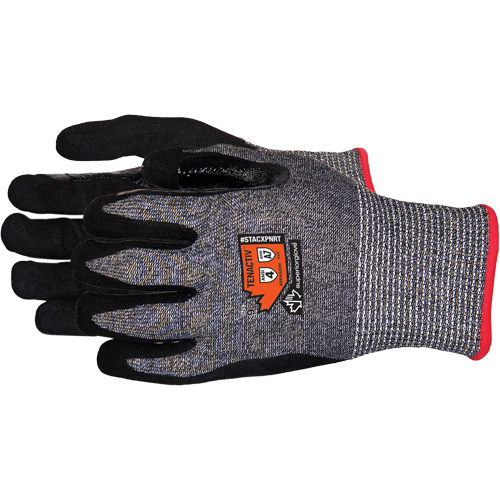 Gants en tricot de composite r&eacute;sistant aux coupures, Taille 6/T-petit, Calibre 13, Rev&ecirc;tement Mousse de nitrile, Enveloppe en Acier inoxydable/PEHP/TenActiv, ASTM ANSI niveau A7 Pryde Industrial Inc.