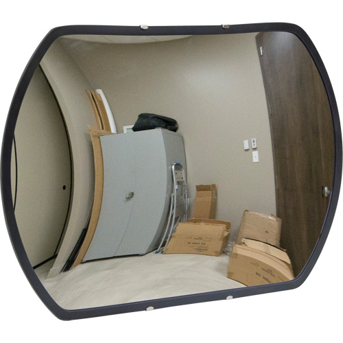 Roundtangular Convex Mirror with Bracket, 20" H x 30" W, Indoor/Outdoor Pryde Industrial Inc.