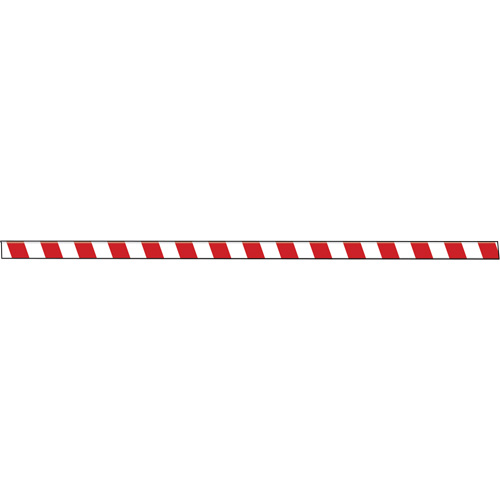 Tough-Mark Heavy-Duty Floor Marking, Rectangle, 48" L x 3" W, Red and White, Polyethylene Pryde Industrial Inc.