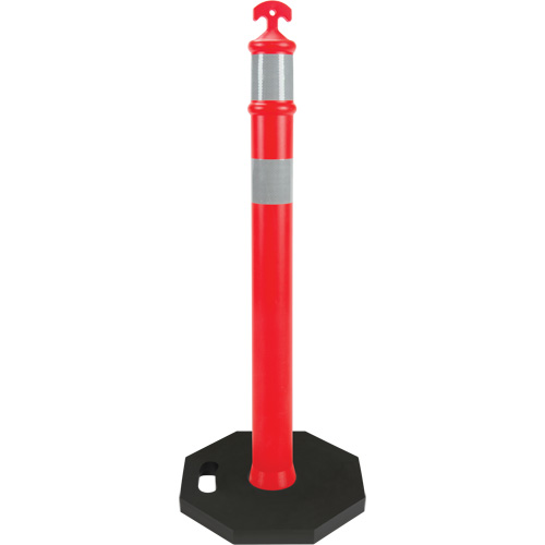High-Visibility Delineator Post, 42" H, Orange Pryde Industrial Inc.