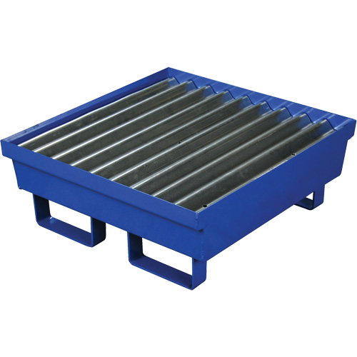 Steel Spill Containment Pallet, 17 US gal. Spill Capacity, 27" x 25.75" x 6" Pryde Industrial Inc.