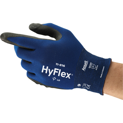 Gants HyFlex 11-816, 6, R&ecirc;vetement Mousse de nitrile, Calibre 18, Enveloppe en Nylon/Spand Pryde Industrial Inc.