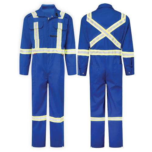 Combinaison de luxe 6 oz Nomex Essential, Taille 38 (grand taille), Bleu royal Pryde Industrial Inc.