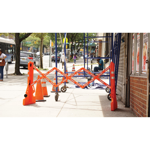 Barricade Multi-Gate, 43" h x 90" lo, Orange Pryde Industrial Inc.