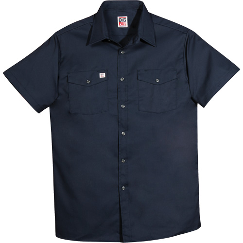 Chemise de travail &agrave; manches courtes en tissu crois&eacute;, Hommes, 4T-Grand, Bleu marine Pryde Industrial Inc.