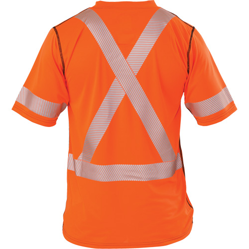 T-shirt &agrave; manches courtes haute visibilit&eacute; Polartec Power Grid, Polyester, Moyen (grande taille), Orange Pryde Industrial Inc.