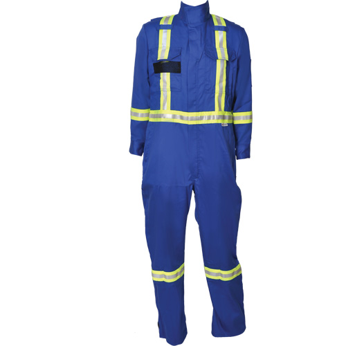 Combinaisons ignifuges &agrave; bandes Firewall FR, Taille Moyen (grande taille), Bleu royal Pryde Industrial Inc.