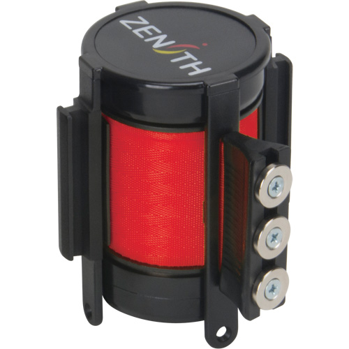 Cassette de ruban magn&eacute;tique pour barri&egrave;re de contr&ocirc;le des foules personnalis&eacute;e, 12', Ruban Rouge Pryde Industrial Inc.