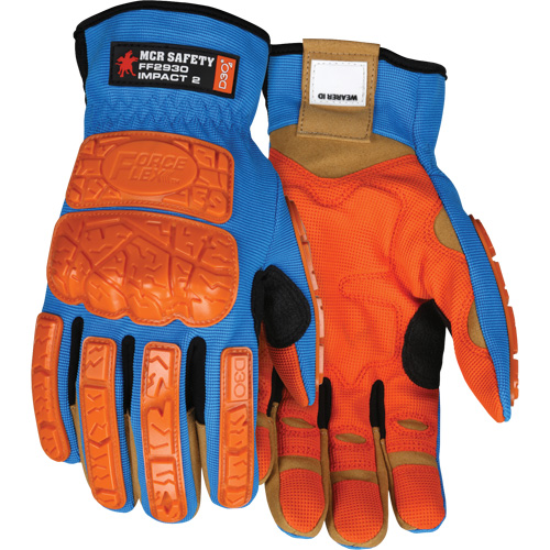 Forceflex&reg; Impact Gloves, Medium, Synthetic Palm, Slip-On Cuff Pryde Industrial Inc.