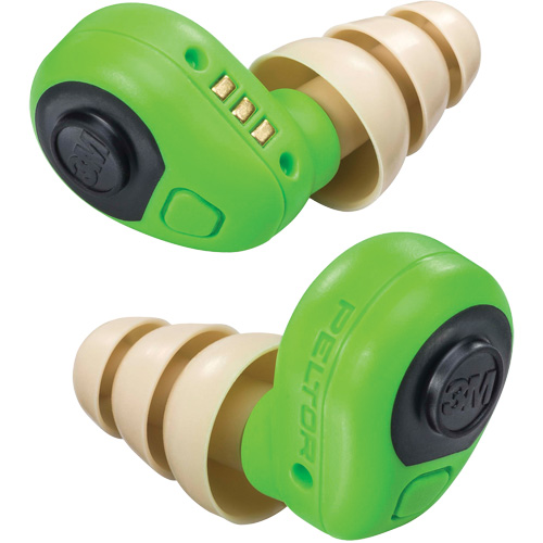 Peltor Electronic Earplugs, Uncorded, Pair - Plastic Case, 23 dB NRR, Large/Medium/Small Pryde Industrial Inc.