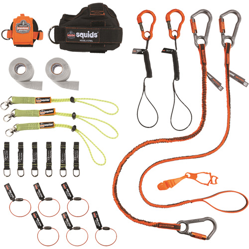Trousse de longes de fixation d'outils pour charpentier et ouvrier 3183 Squids Pryde Industrial Inc.
