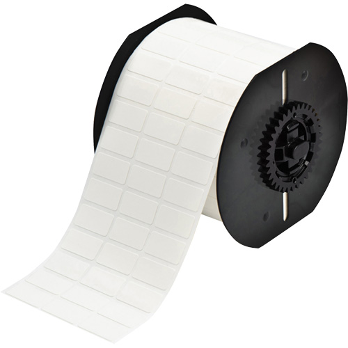 B33 Series Repositionable Adhesive Labels, Vinyl, 1" L x 0.5" H, White Pryde Industrial Inc.