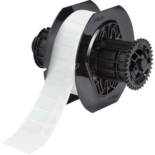 &eacute;tiquettes pour laboratoire et couvercles de flacon r&eacute;sistant aux produits chimiques de s&eacute;rie B33, Polyester, 1" lo x 0,5" h, Blanc Pryde Industrial Inc.