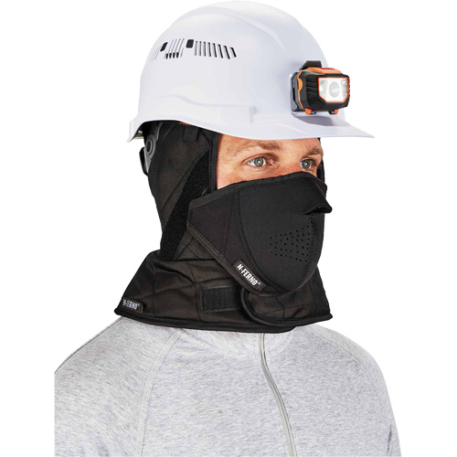 Doublure de casque de s&eacute;curit&eacute; d'hiver trois couches N-Ferno avec cache-bouche, Doublure en Molleton, Taille unique, Noir Pryde Industrial Inc.