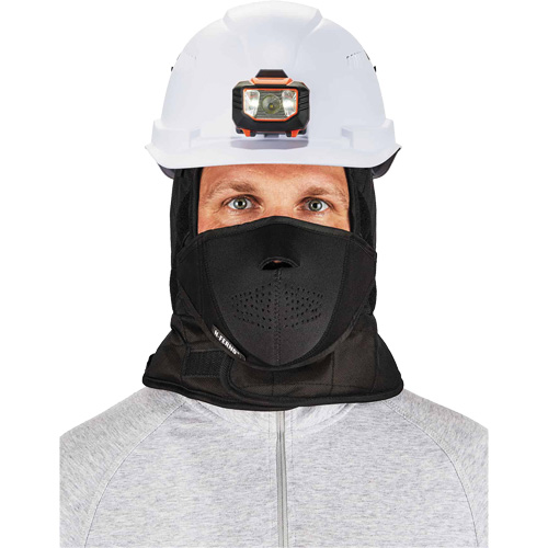 Doublure de casque de s&eacute;curit&eacute; d'hiver trois couches N-Ferno avec cache-bouche, Doublure en Molleton, Taille unique, Noir Pryde Industrial Inc.